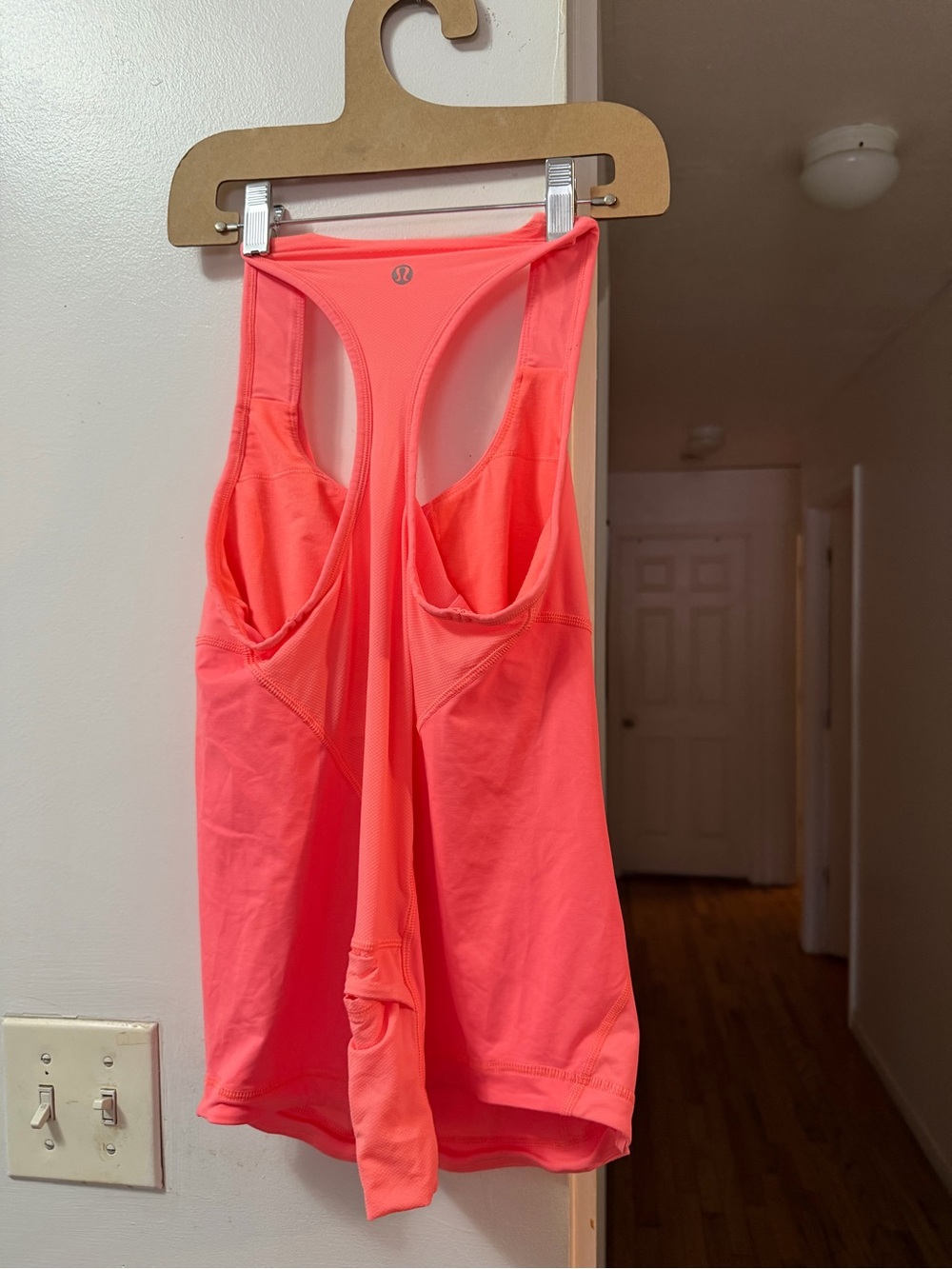 lululemon athletica Neon Coral Racerback Sports Tank